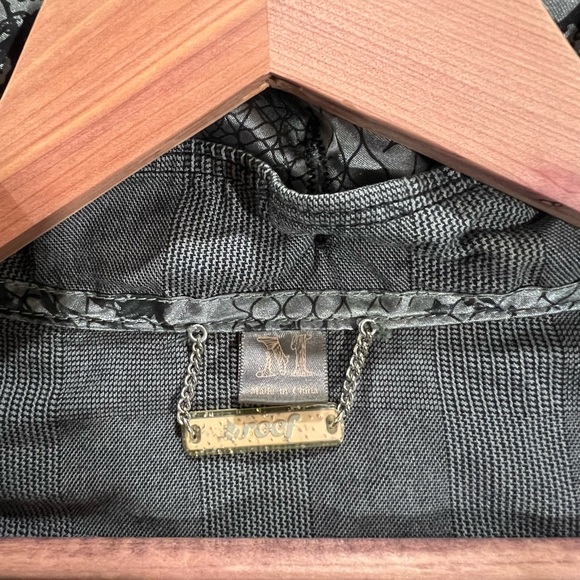 REEF Houndstooth Plaid Bomber Jacket - Teen’s Medium - Picture 7 of 9